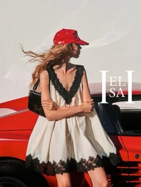 Helsa Mini Dress With Lace in Tech Poplin